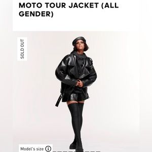 Moto Tour Jacket Ivy Park Noir / adidas x ivy park